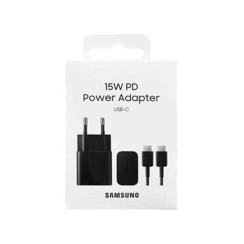 Samsung Travel Charger 15W EP-T1510X med Type-C til Type-C kabel (1m) sort EU (EP-T1510XBEGEU)