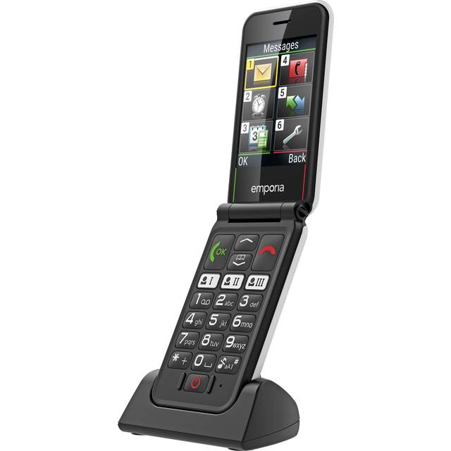 Emporia SIMPLICITYglam white - feature phone - 64 MB - GSM