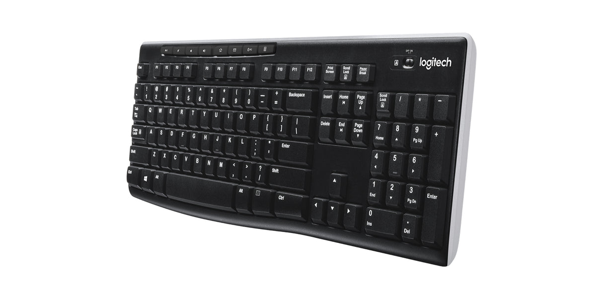 Logitech K270 Wireless Keyboard - Nordic - Tastatur - Nordisk - Sort