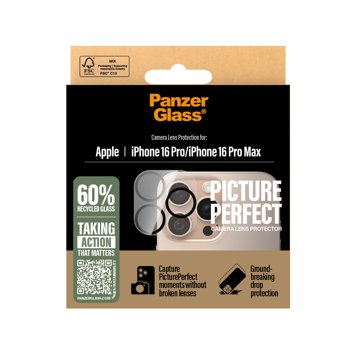 PanzerGlass PicturePerfect Lens Protector iPhone 16 Pro / 16 Pro Max