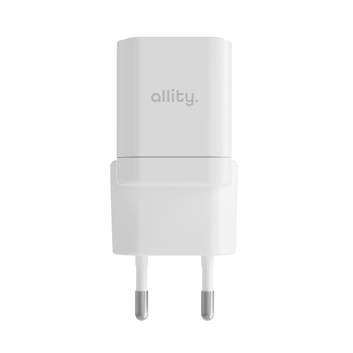 Allity wall charger GaN PD QC ATC-01-20WACr 1x USB-C 1x USB-A 20W white