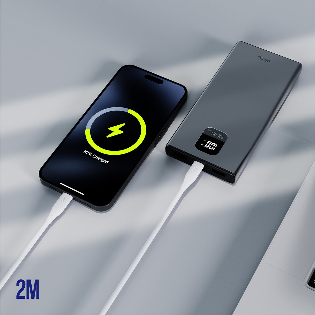 Allity cable AUC-02 USB-C - Lightning 2.0 m 27W white