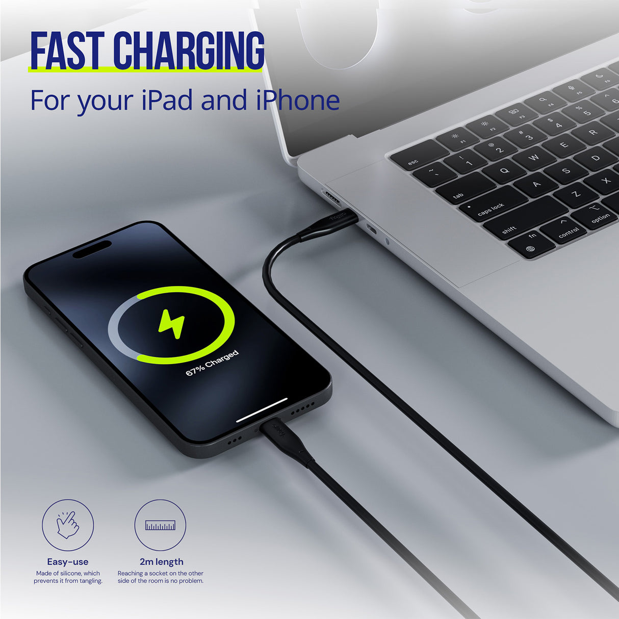 Allity cable AUC-02 USB-C - USB-C 2.0 m 60W black