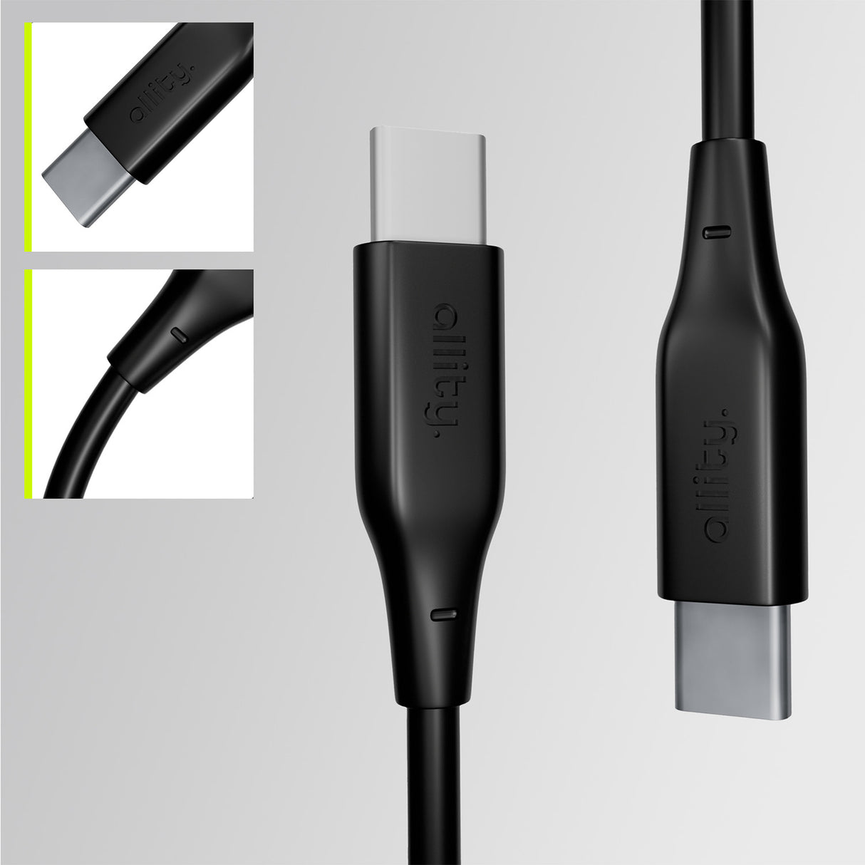 Allity cable AUC-02 USB-C - USB-C 2.0 m 100W black