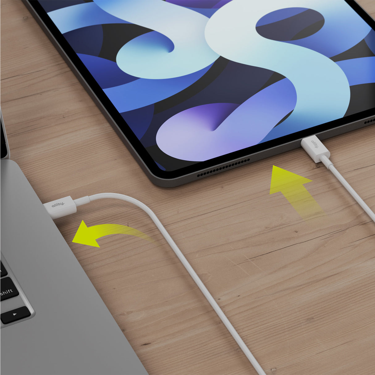 Allity cable AUC-03 USB-C - Lightning 1.0 m 27W white