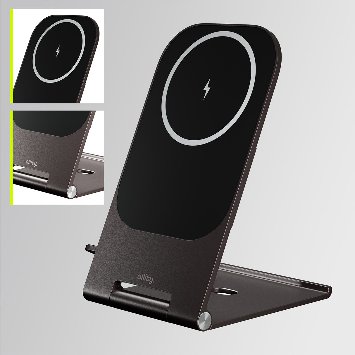 Allity AWC-200-15WMS wireless charger 15W graphite