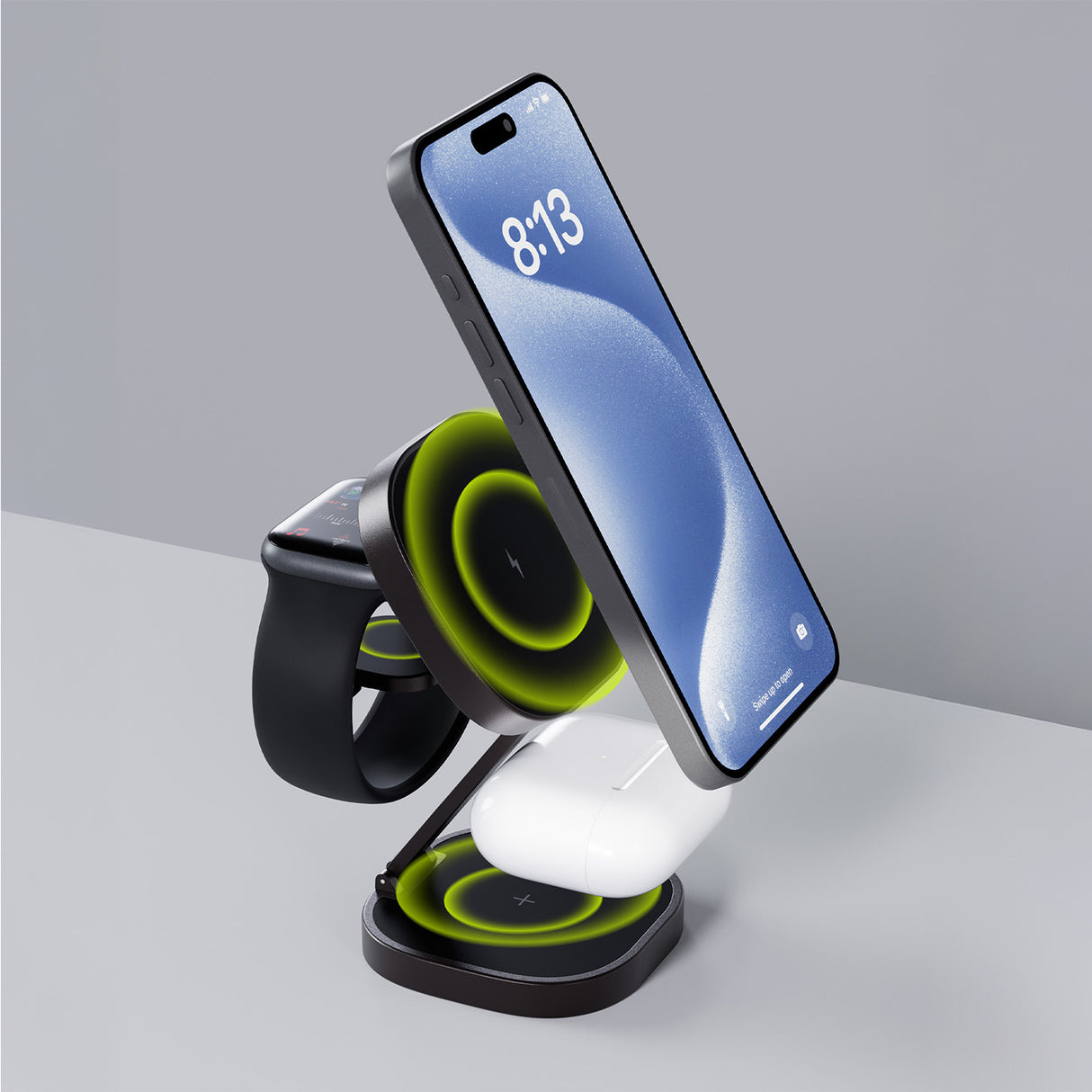 Allity AWC-220-25WMS wireless charger 25W graphite 3in1