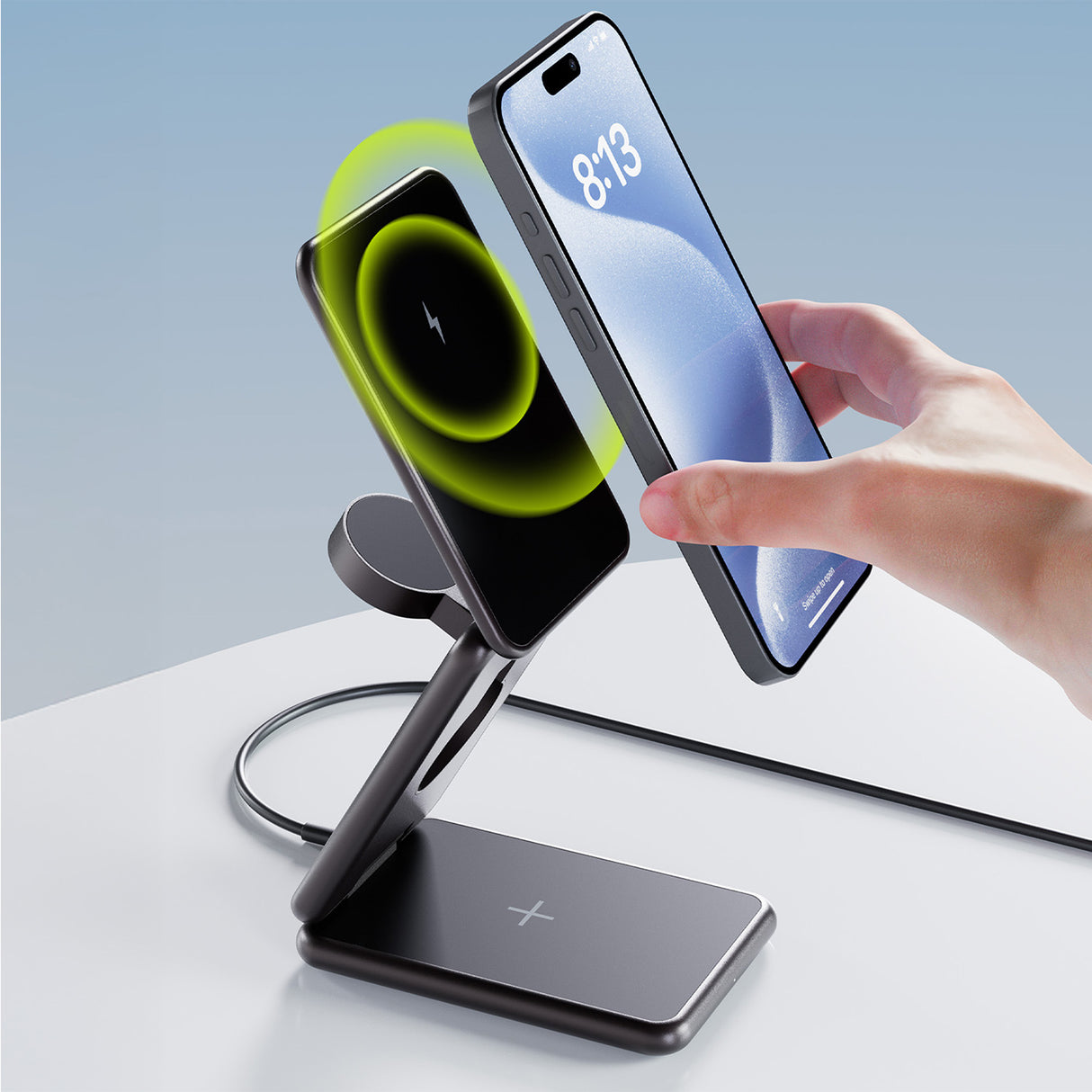 Allity AWC-230-225WMS wireless charger 22.5W graphite 3w1