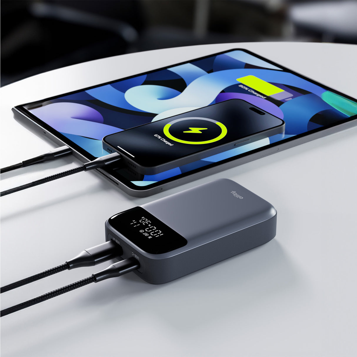 Allity power bank APB-200 PD QC 33W 10000 mAh gray