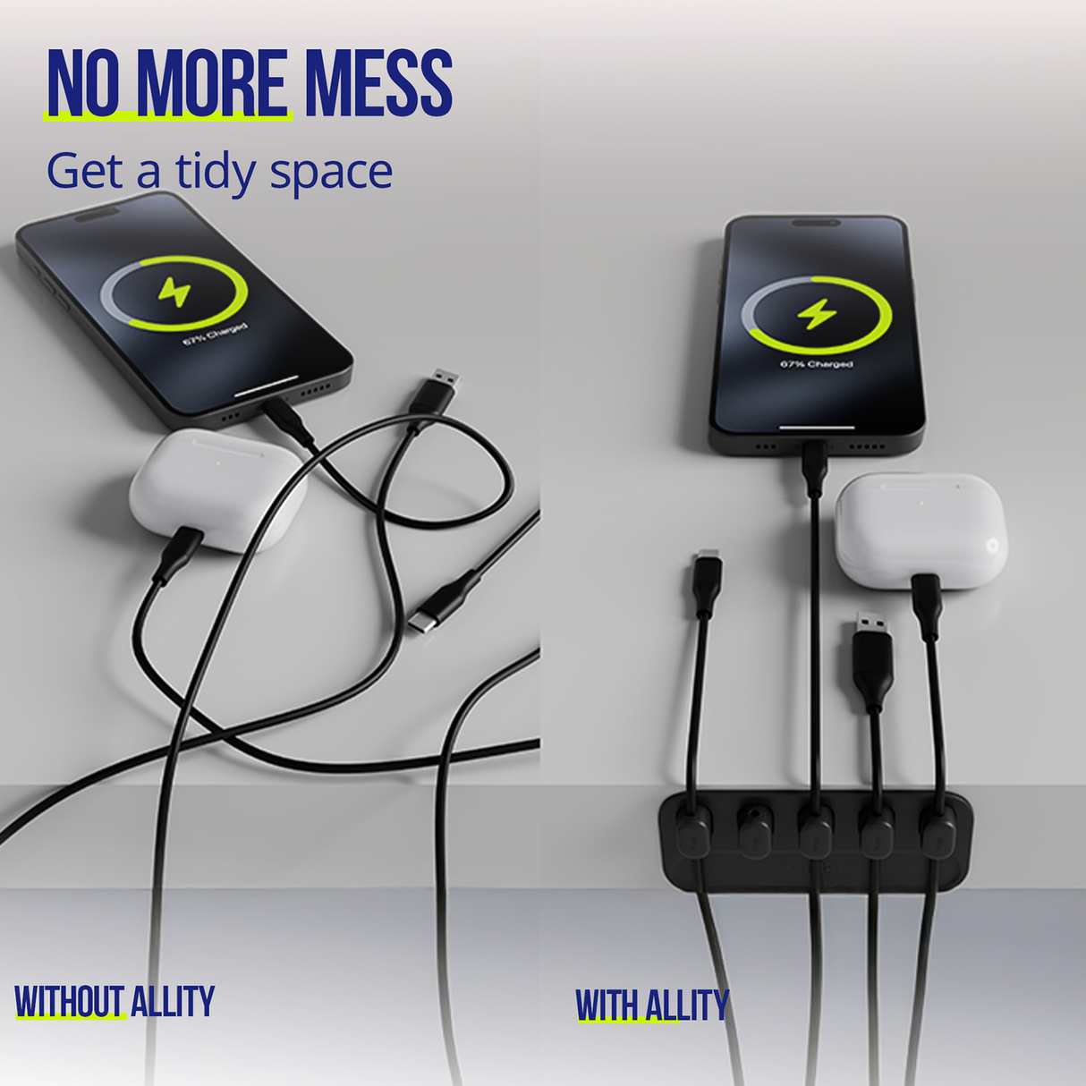 Allity magnetic cable organizer ASA-410