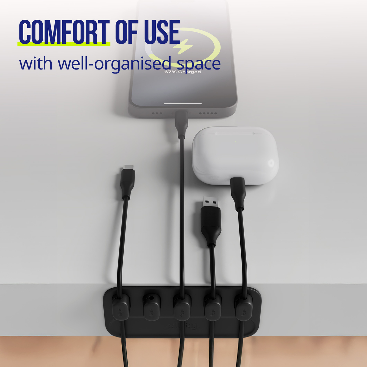 Allity magnetic cable organizer ASA-410