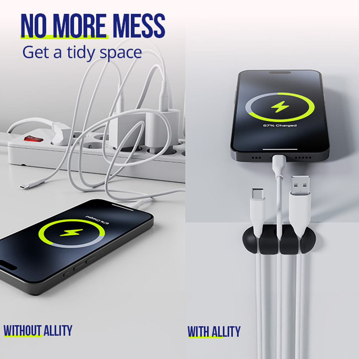 Allity cable organizer 3pcs ASA-400