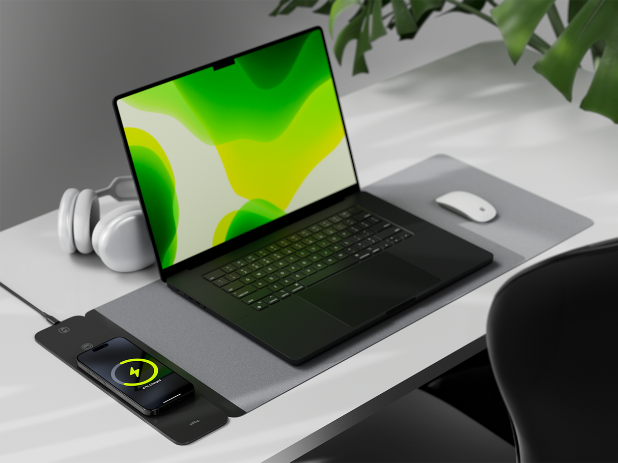 Allity Laptop pad with detachable 3in1 wireless charger 15W ALP-100