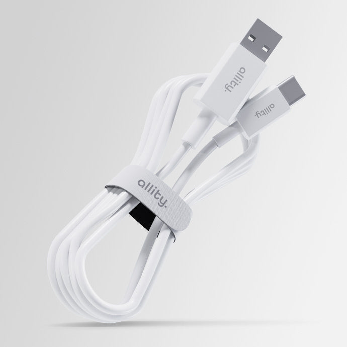 Allity cable AUC-03 USB-A - USB-C 1.0 m 3A white