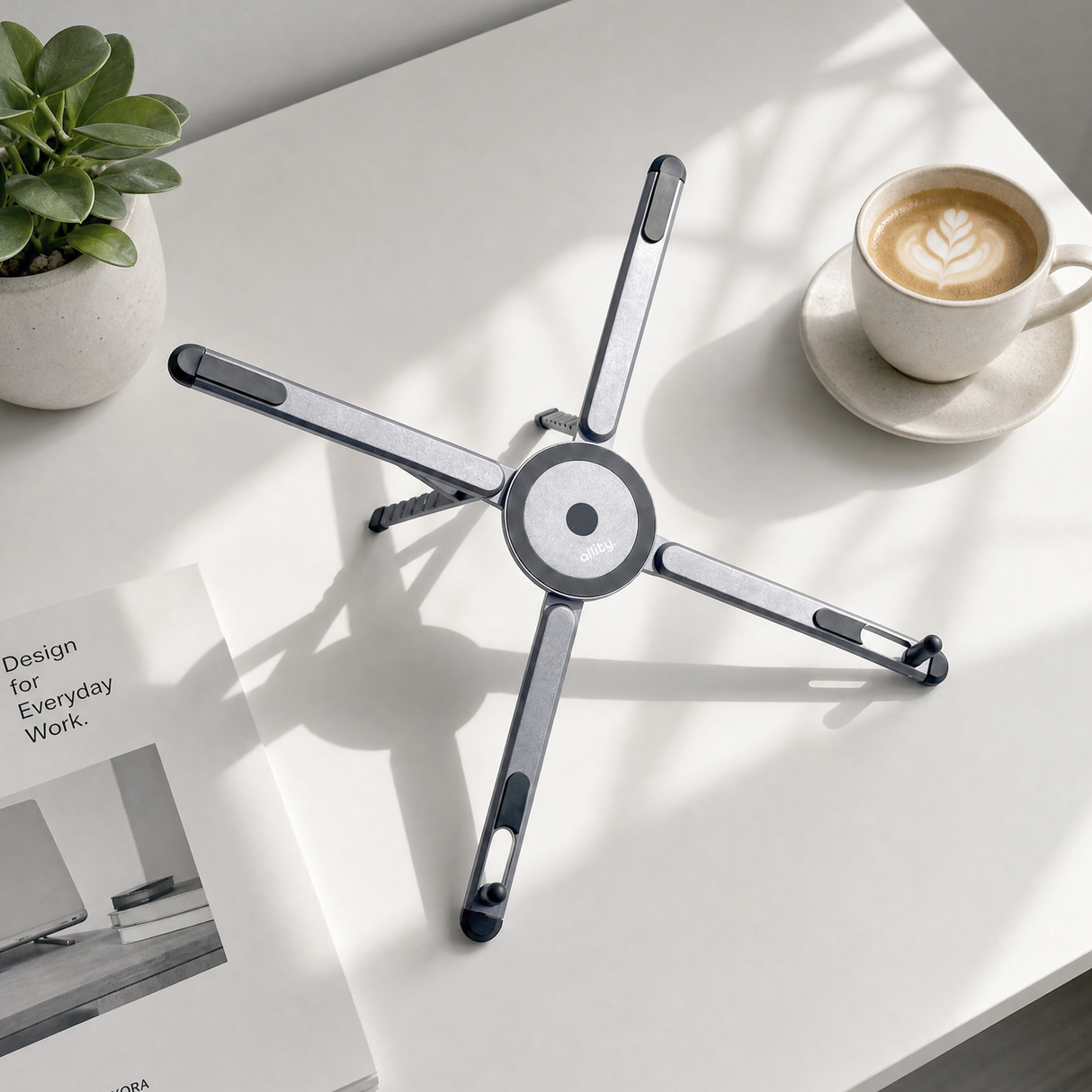Allity Multi-purpose laptop stand MS ABA-302 grey