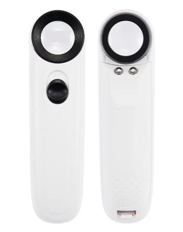 Håndholdt forstørrelsesglas MG6B-1B (40X) med LED