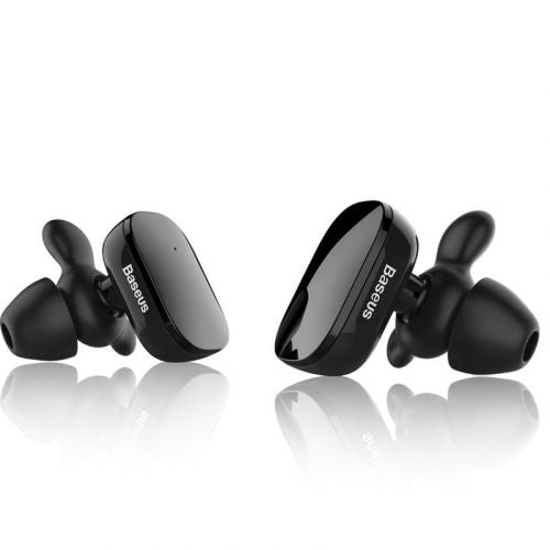 Baseus øretelefon Bluetooth Encok W02 TWS Truly Wireless headset Sort