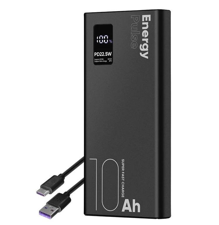 OBAL:ME EnergyPulse Powerbank 10.000mAh 22.5W - Black