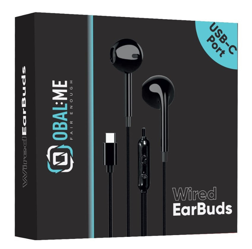 OBAL:ME Wired Earphones USB-C Black