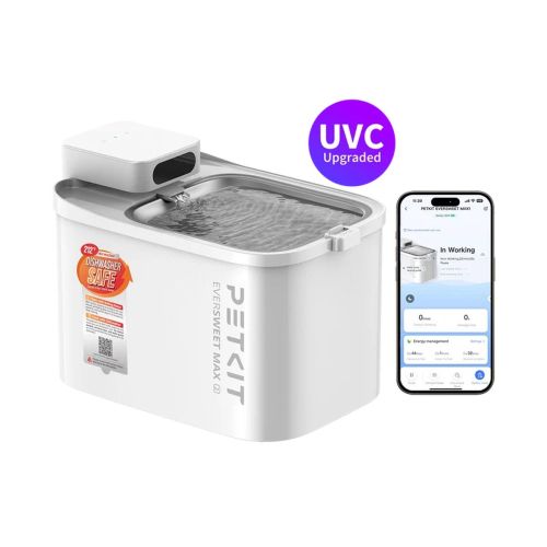 Petkit Eversweet Max 2 UVC Trådløs Smart Pet Water Fountain 3L Hvid EU