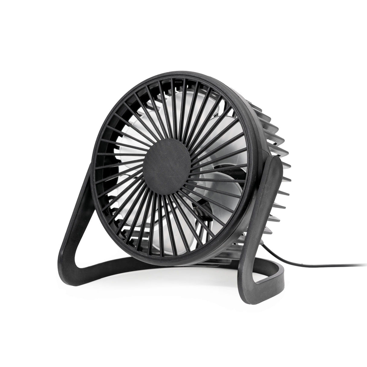 Mini bordventilator USB, sort