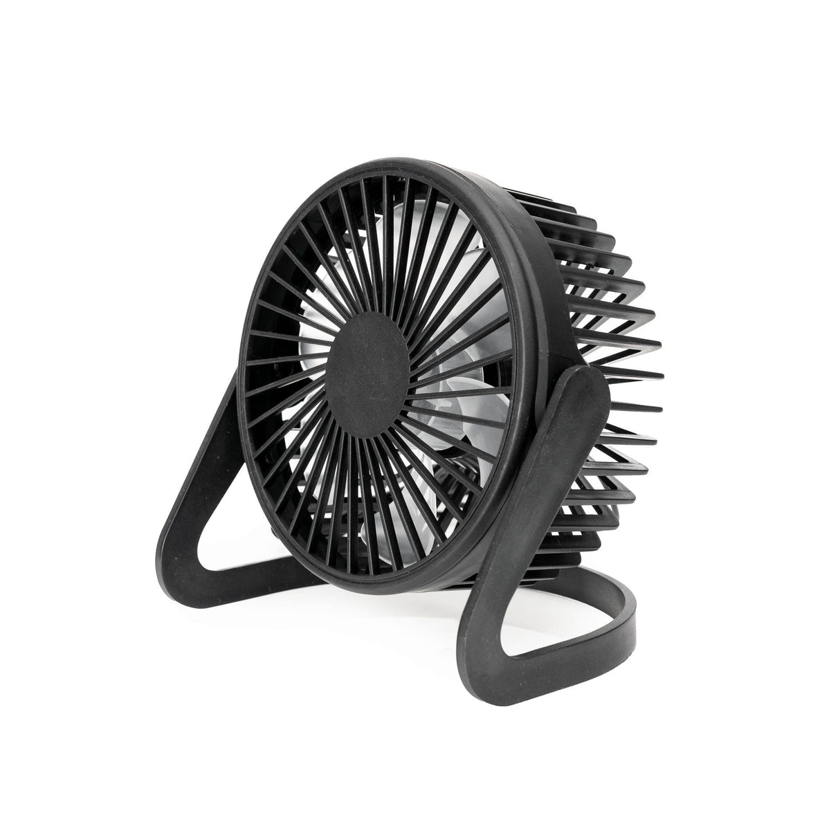 Mini bordventilator USB, sort