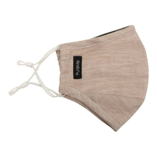 PureMe Genbrugs / Justerbar Maske Linie 2 st. N95- filtre inde i pakken Beige