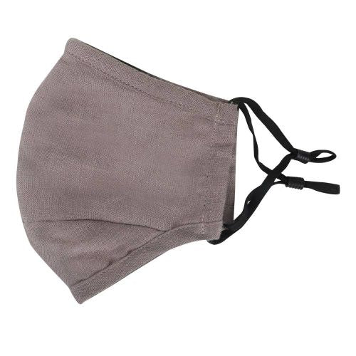 PureMe Genbrugs / justerbar maske Linen 2 stk. N95 filtre inde i pakken Charcoal Grey