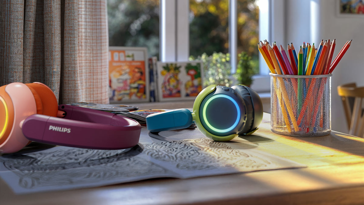 Philips TAK4200CT Trådløs børnehovedtlf. blå-grøn