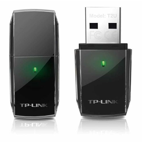 TP-Link Adapter Archer T2U AC600 Trådløs, USB 2.0, 633Mbps, 802.11ac, sort EU