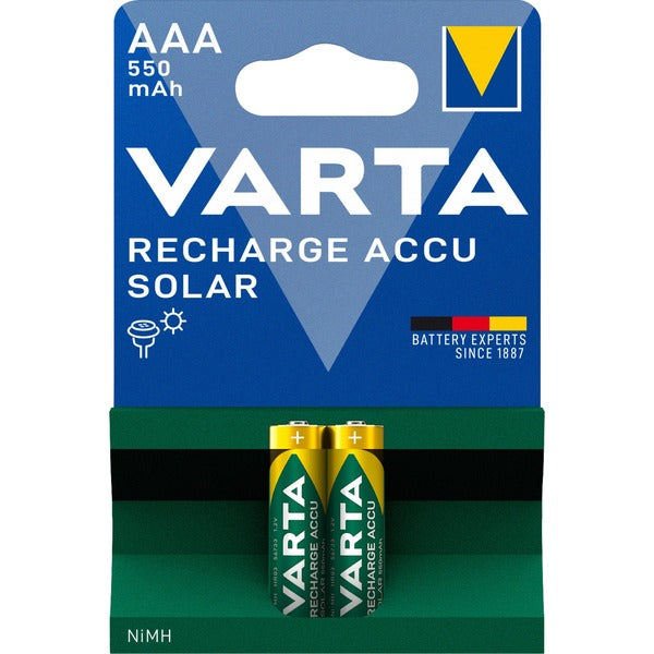 VARTA Solar batteri Batteri 2 x AAA NiMH 550 mAh