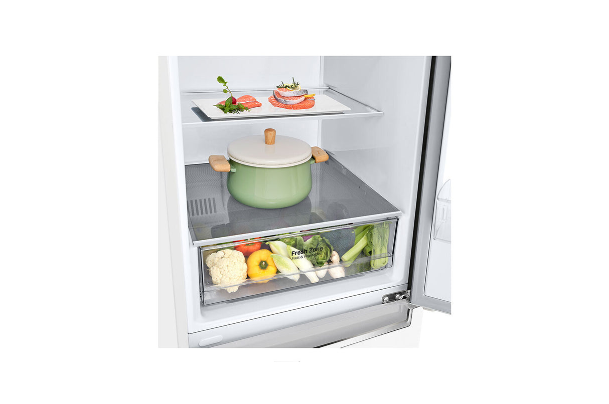 LG GBP32SWLZN køle-/fryseskab Fritstående 384 L Hvid