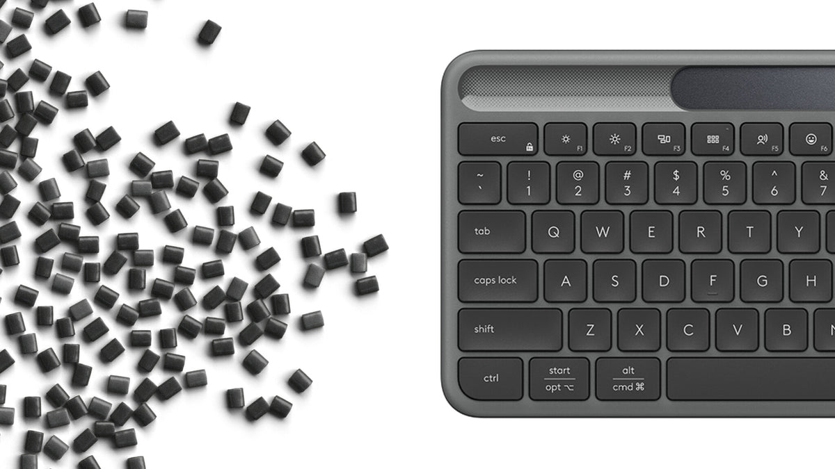 Logitech Signature Slim Solar + K980 tastatur Universel RF trådløs + Bluetooth QWERTY Dansk, Finsk, Norsk, Svensk Grafit