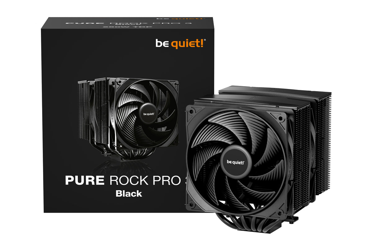 be quiet! Pure Rock Pro 3 Processor-køler Intel/AMD 1-pack Sort 120 mm