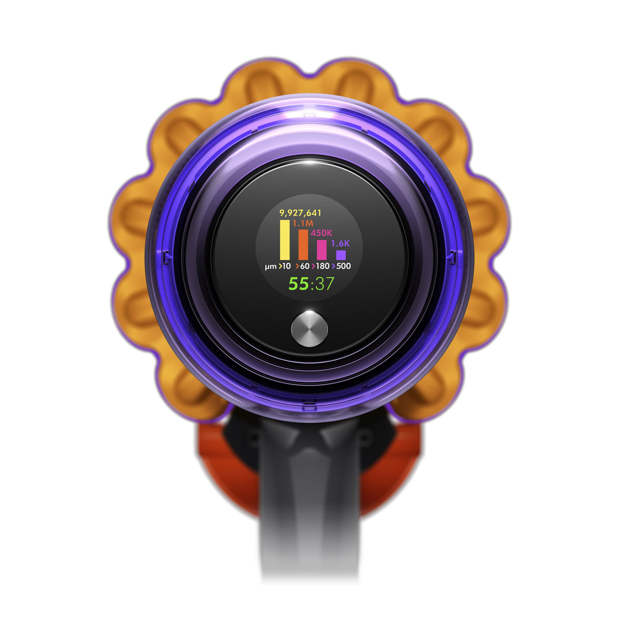 Dyson V15 Detect Absolute 2-i-1 stangstøvsuger Batteri Dry Poseløs 0,76 L 660 W Nikkel, Gul