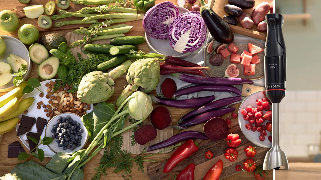 Bosch Serie 4 MSM4B621 blender 0,6 L Nedsænkning blender 1000 W Anthracit, Transparent