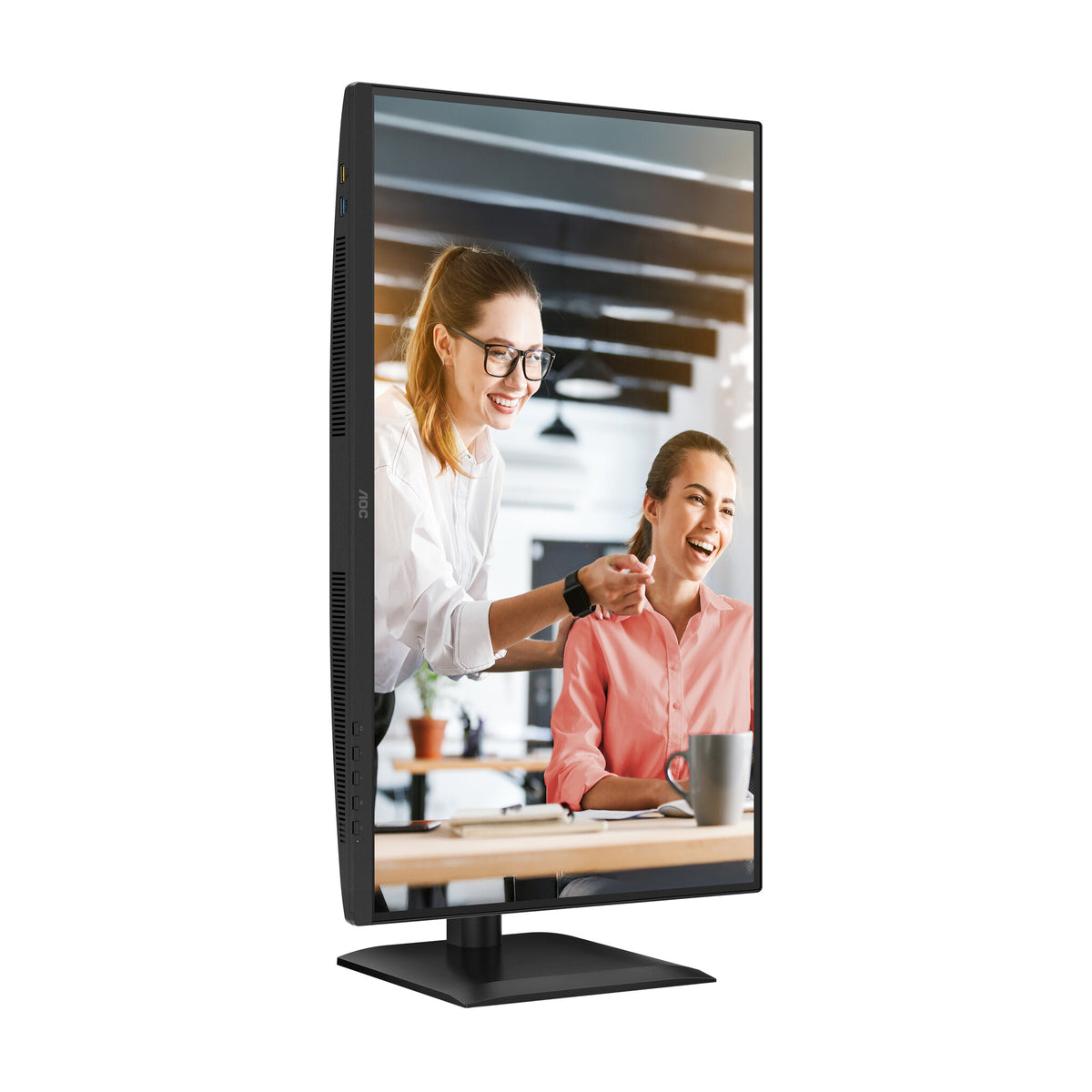 AOC E4 Q27E4CV computerskærm 68,6 cm (27") 2560 x 1440 pixel Quad HD LED Sort