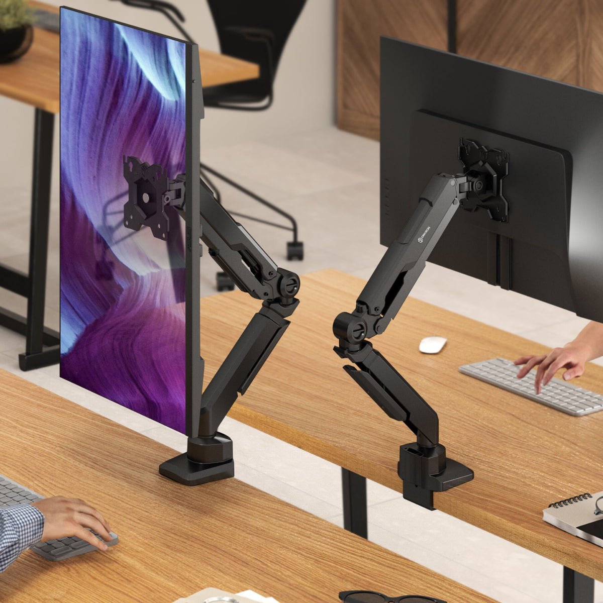 ONKRON G90 86,4 cm (34") Skrivebord Sort
