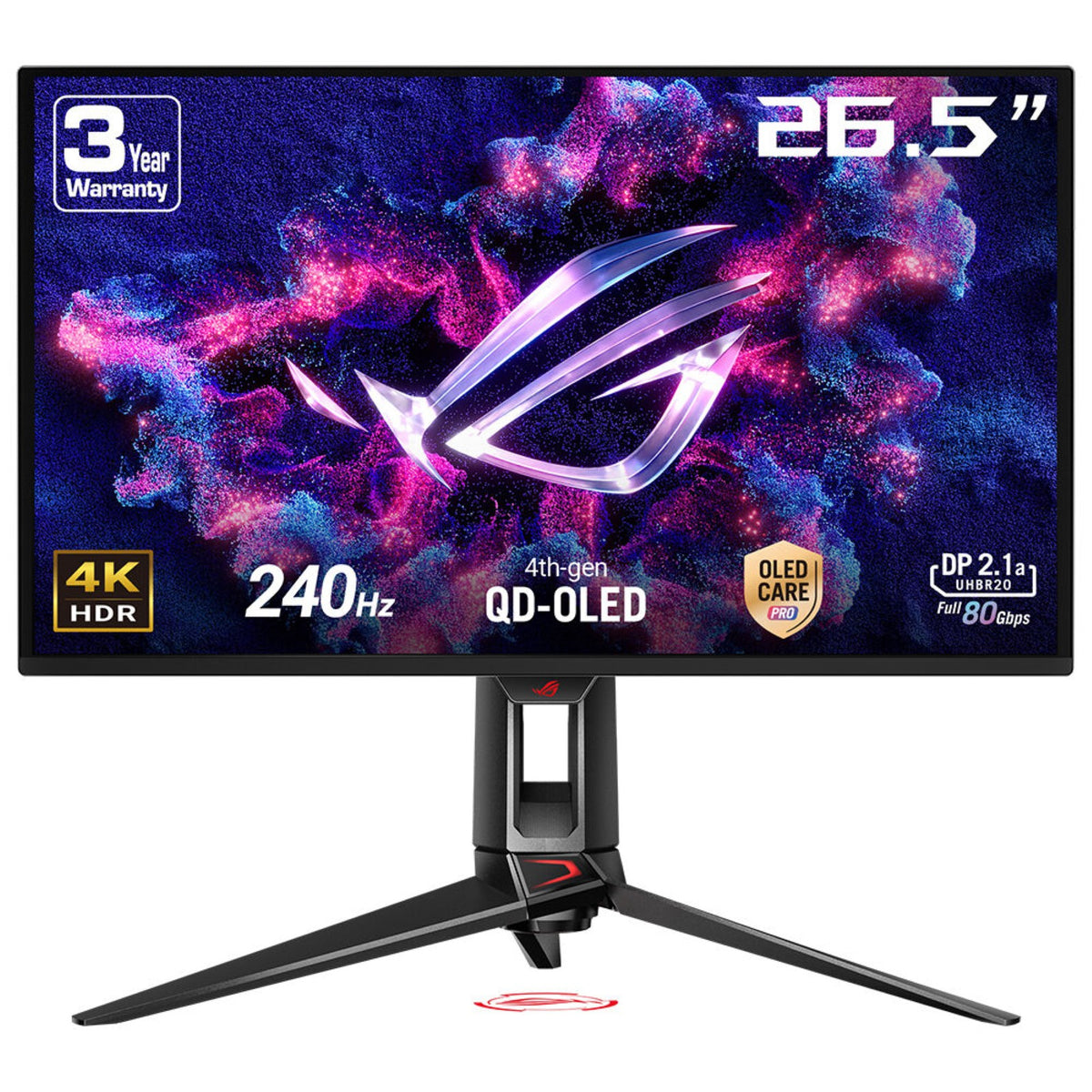 ASUS ROG Swift OLED PG27UCDM 27 3840 x 2160 (4K) HDMI DisplayPort USB-C 240Hz Dockingskærm
