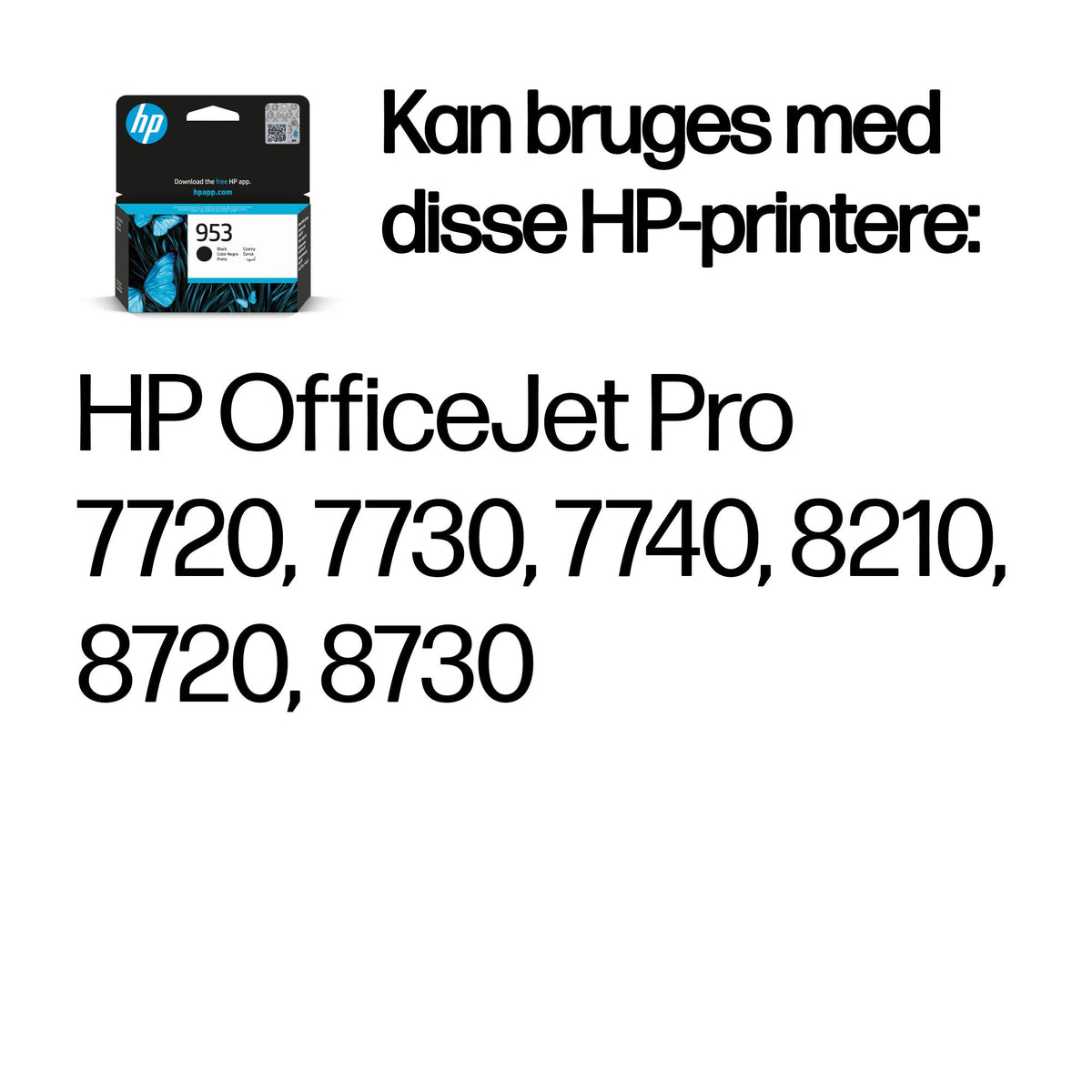 HP 953 Sort 900 sider Blæk L0S58AE