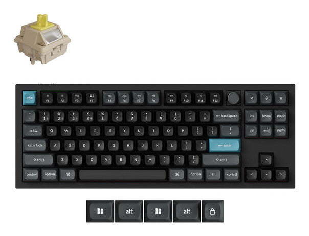 Keychron Q3 Ultra 8K tastatur Universel Bluetooth QWERTY Sort