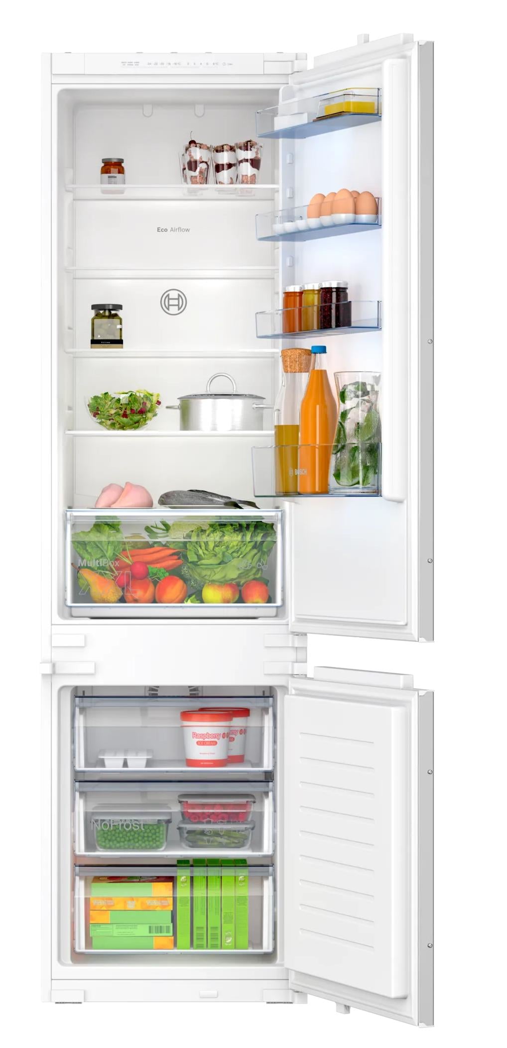 Bosch Serie 2 KIN96NSE0 køle-/fryseskab Indbygget 290 L Hvid