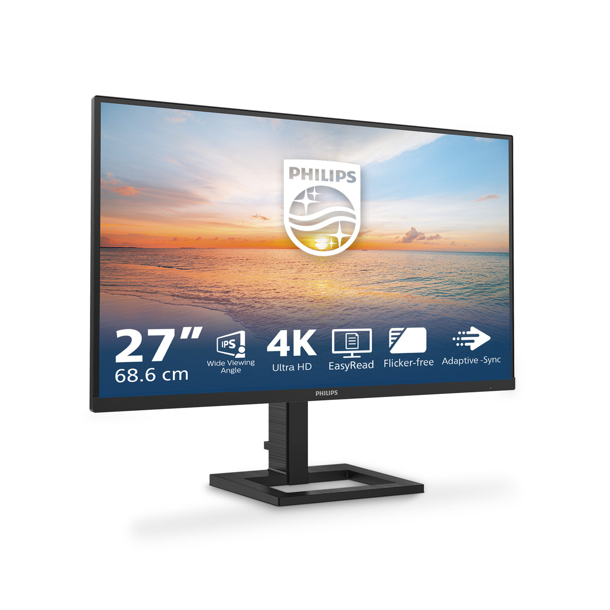 Philips 1000 series 27E1N1900AE/00 computerskærm 68,6 cm (27") 3840 x 2160 pixel 4K Ultra HD LCD Sort