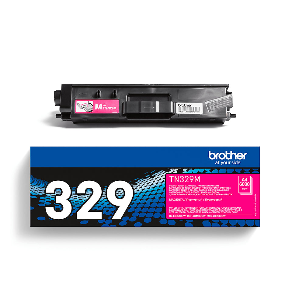 Brother TN-329M tonerpatron 1 stk Original Magenta