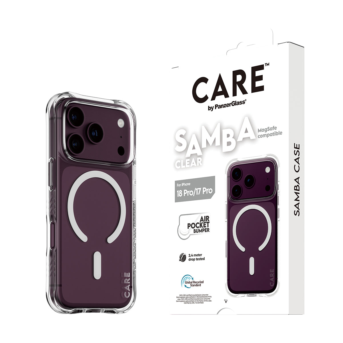 CARE by PanzerGlass Samba Beskyttelsescover Termoplastisk polyuretan (TPU) Apple iPhone 17 Pro, 18 Pro