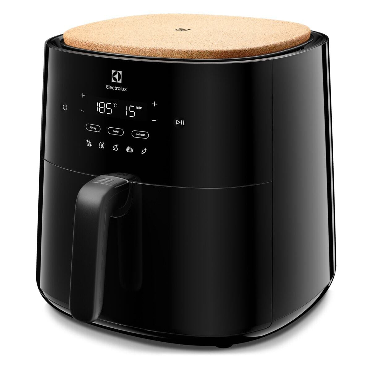 Electrolux EAF7B Enkelt 6,8 L Enkeltstående 1800 W Varmluftsteger Sort