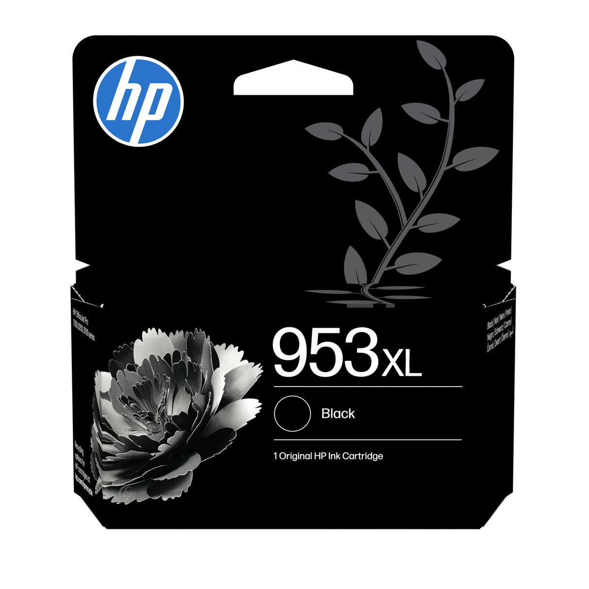 HP Original 953XL-blækpatron med høj kapacitet, sort