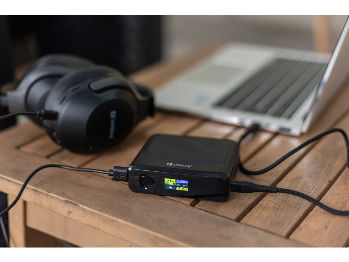 Sandberg 421-25 powerbank Lithium polymer (LiPo) 20000 mAh Trådløs opladning Sort