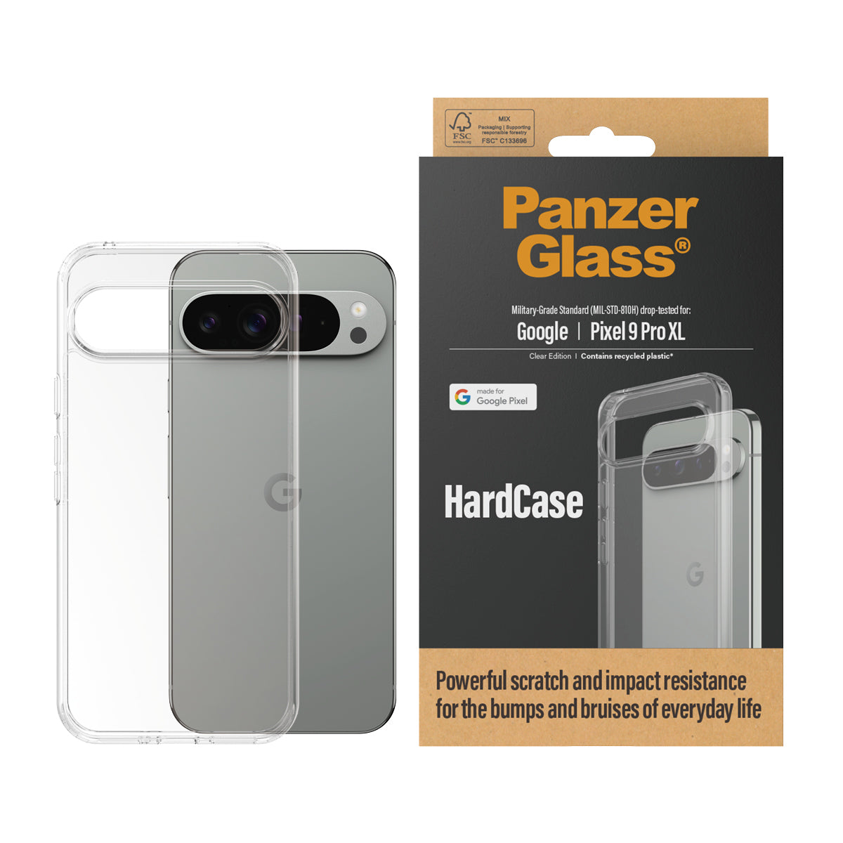 PanzerGlass ® HardCase Google Pixel 9 Pro XL | Transparent