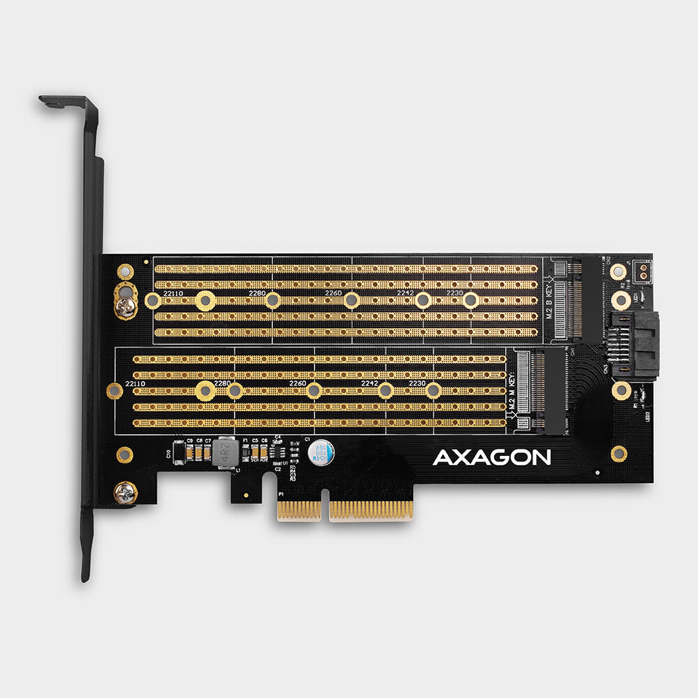 Axagon PCEM2-D interface-kort/adapter Intern M.2, SATA